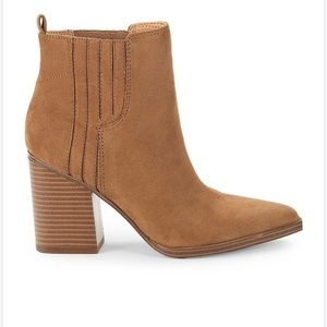 Nine West Women's Brown Orleeh Faux Suede Ankle Boots